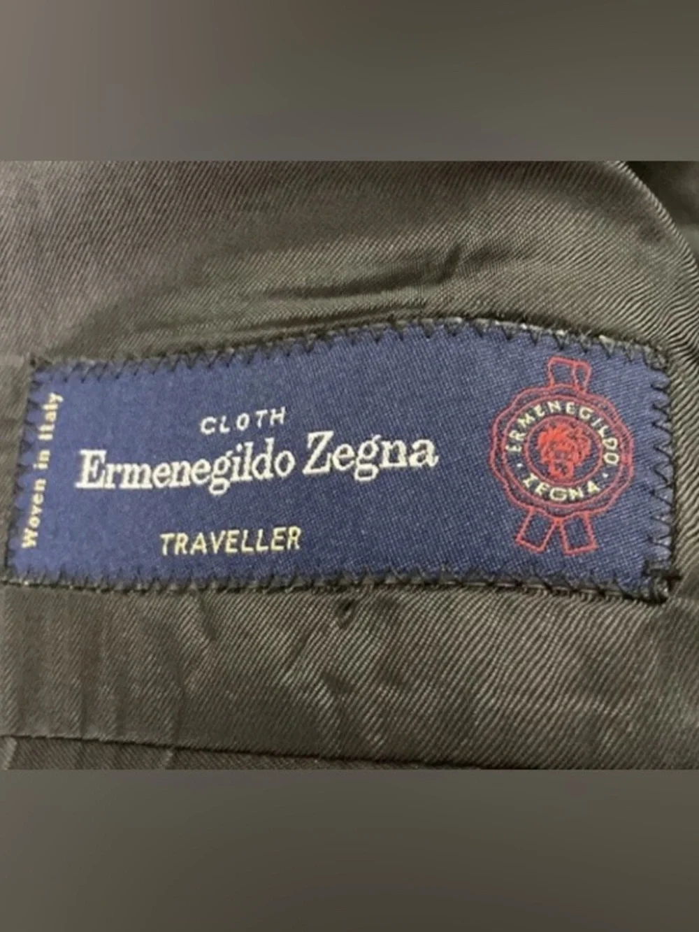 Ermenegildo Zegna Traveller Suit Coat Mens Size 38 Drop 6S Blue Pinstripe